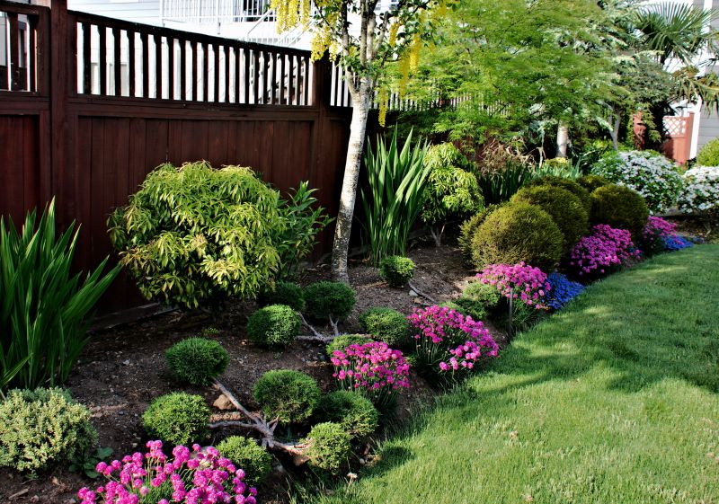 Flower Bed Mulching